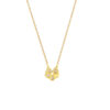Necklace with clover & heart pendant