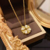 Necklace with clover & heart pendant - Image 2