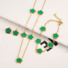 Emerald Gold Clover Bracelet - Image 9