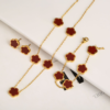 Emerald Gold Clover Bracelet - Image 12