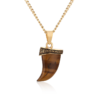 Tiger Eye Tooth Pendant