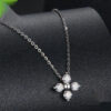 Moissanite Flower Necklace