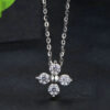 Moissanite Flower Necklace