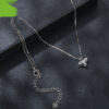 Moissanite Flower Necklace