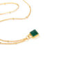 Alice Malachite Square Necklace - Image 4