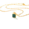 Alice Malachite Square Necklace - Image 6