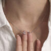 Gold Safety Pin Necklace